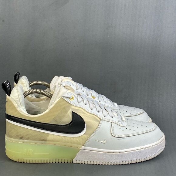 Nike Air Force 1 React 'Sail Barely Volt sneaker shoes mens size  9.5 - Picture 1 of 8